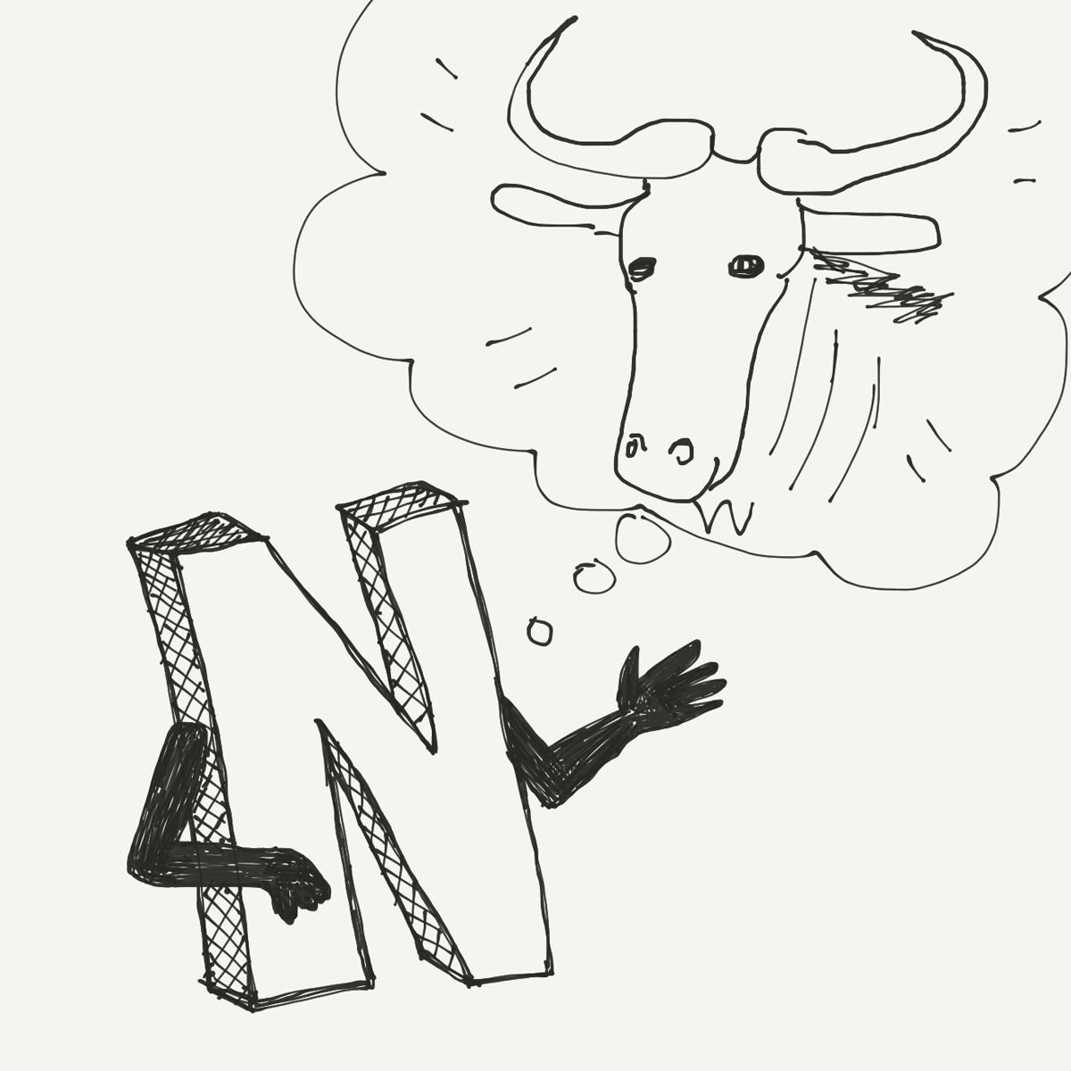 Letter N